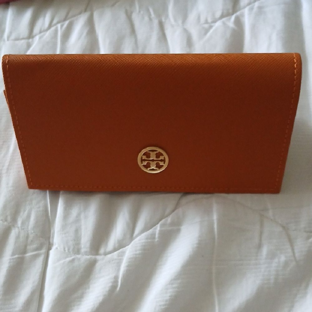 Tory Burch Orange Eyeglass Case
